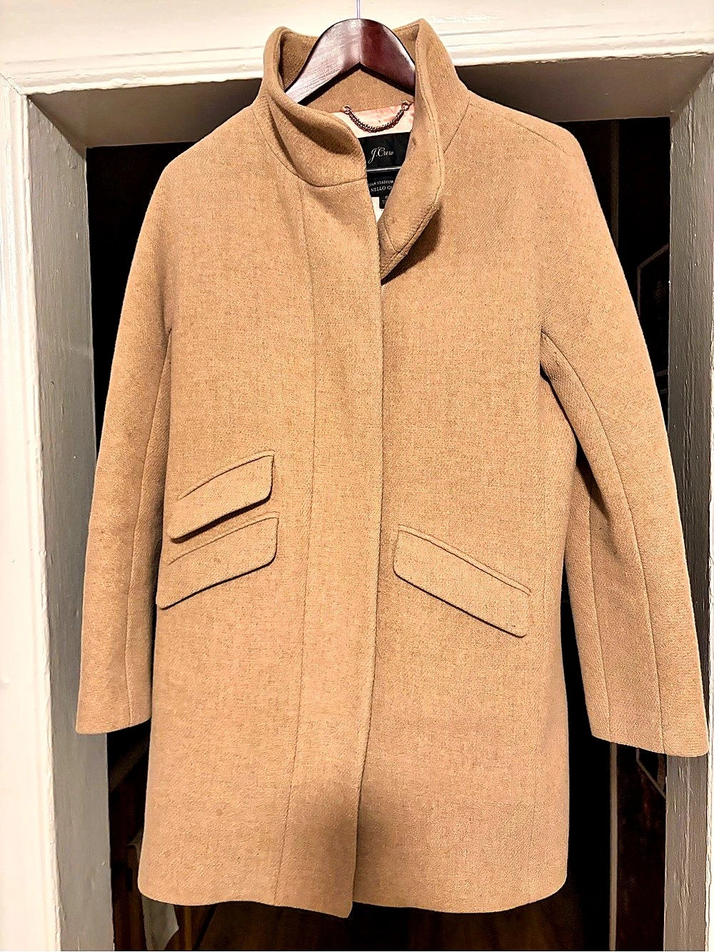 J.Crew Italian Stadium-Cloth Wool Nello Gori coat